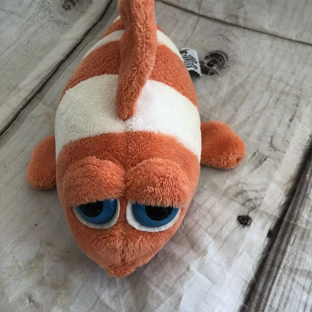 Russ Clown Fish‎ Phinny Lil Peppers Plush Big Eyes Red Stuffed Animal 10